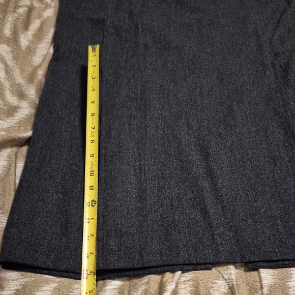 Vintage Elegant Gray Harve Benard Wool Long Skirt Size 14W - Picture 3 of 10